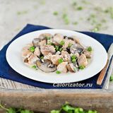 Курица с грибами в сливочном соусе