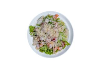 Салат з креветками в креветковому соусі