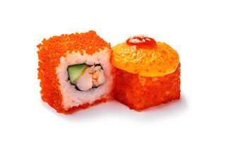 Запеченный ролл с креветкой (8 шт.)