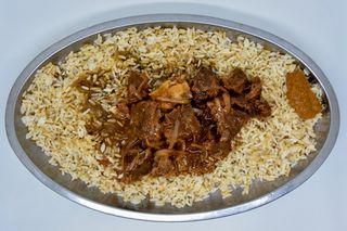 Riz Au Soumara À La Viande Porc