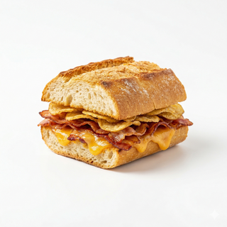 Baguette Rústica Bacon y Queso