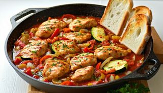 Tigaie Picanta de Pui cu Legume