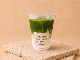 Iced matcha latte