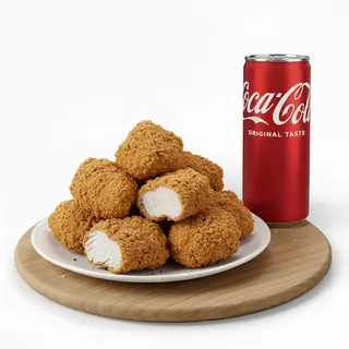Alette di pollo fritte + Lattina Coca-Cola