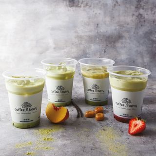 Iced Strawberry Matcha Latte