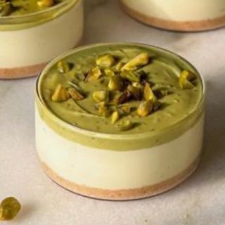 Cheesecake pistache en pot 