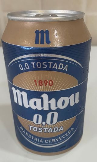 Cerveza 00 Mahou  tostada lata (33 cl.)