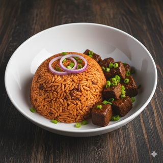 Smokey Jollof Rice And Beef