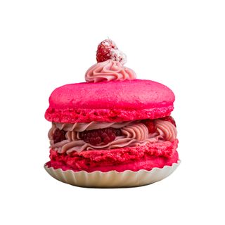 Macarons desert zmeura