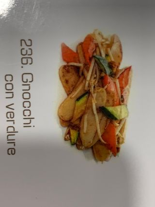 236.Gnocchi con verdure 