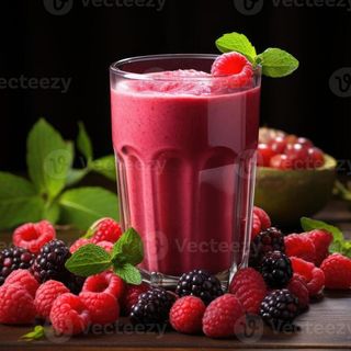 Frullato lampone, more e menta