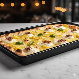 Patate, mozzarella e provola in teglia