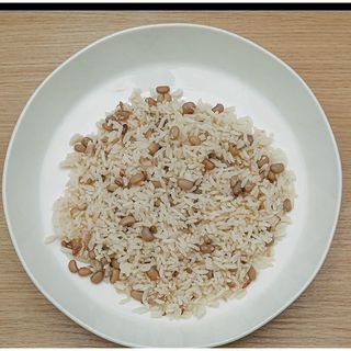 White Rice With Beans & Stew