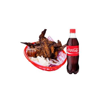 Signature BBQ Wings (3pcs) + a side + drink