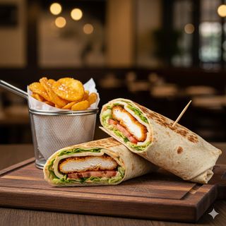 Wrap crunchy chicken