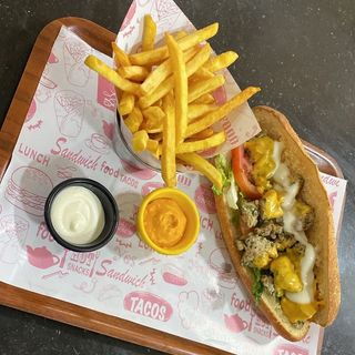 Sandwich Poulet + Frites