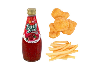 Special Box Nuggets, Frytki, Napój granat z nasionami bazylii