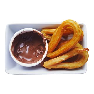 Churros con Nutella e smarties