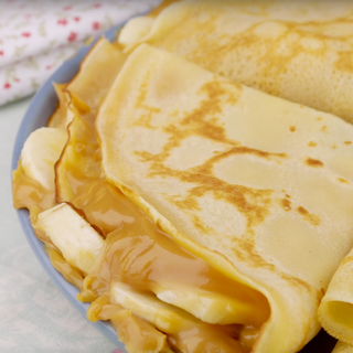 Crepe de Doce de Leite com Banana 