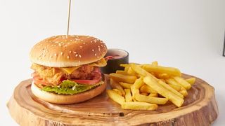 Бургер с мясом 