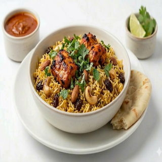 Arroz con pollo tikka