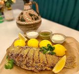 Peste prăjit cu mămăliguța