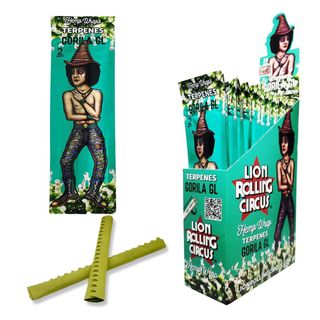 Lion Rolling Circus - Hemp Wraps C/ Terpenos de Gorila Glue
