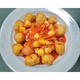 Porco agridoce caseiro