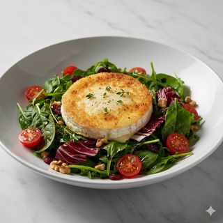 Ensalada de queso de cabra