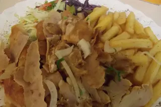 Kebab na talerzu