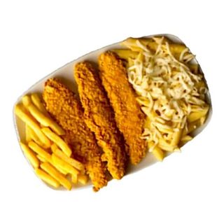 Plat Chicken Avec Frites