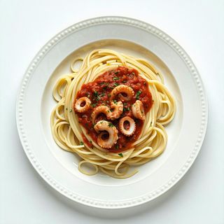 Spaghetti al sugo di moscardini