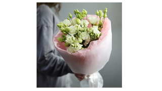 Bukiet z 5 białych eustom