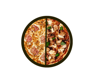 PIZZA PÓŁ NA PÓŁ