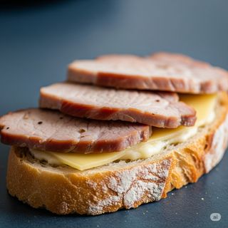 Tostada Lomo Y Queso