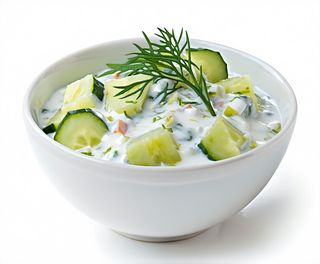 Salată de castraveți cu iaurt și mărar