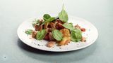 Теплое куриное филе в кисло сладком соусе