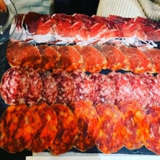 assorted iberian cured meats