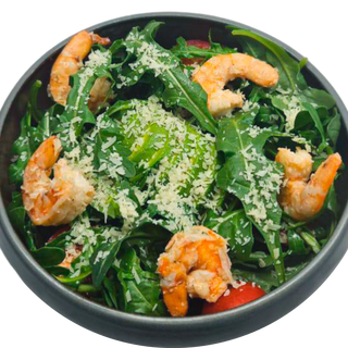 Салат с креветками и авокадо