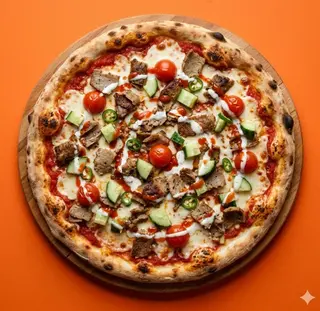 Pizza seekh kebab