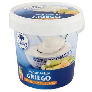 Yogur Griego Natural con Azúcar de Caña Carrefour 1 Kg.