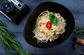 Карбонара с курицей