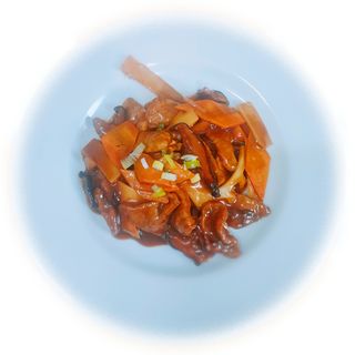 170. Vitello con bambù e funghi