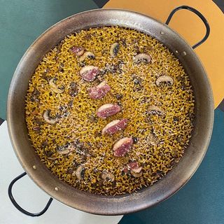 ARROZ DE PATO (FOIE Y MAGRET) CON SETAS DE MONTE 