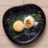 Mango Mochi With Vanilla Ice Cream