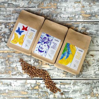 "Trzy wymiary smaku" 3x250g - zestaw kaw ziarnistych Darvea