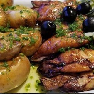 1 Dose Chocos Ou Lulas Grelhadas