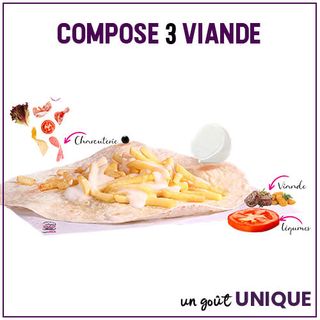 Tacos A Composer (3 Viandes )