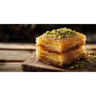 Konafa Topped With Crushed Nuts And Topping