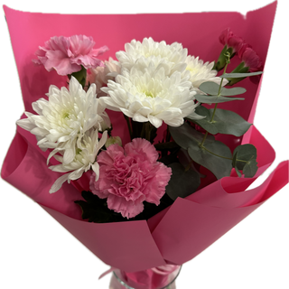 Bukiet mini Pink - ozdobne opakowanie i odżywka gratis